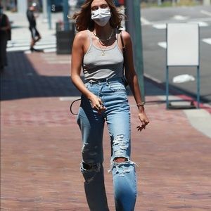 Danielle Guizio Distressed Denim